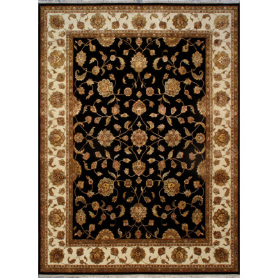Tapis en laine noué à la main de la collection Agra - 8 pi 11 po x 12 pi 2 po