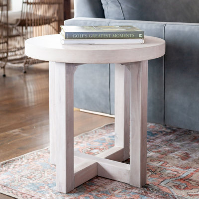 Adelia Cross Legs End Table by Zipcode Design