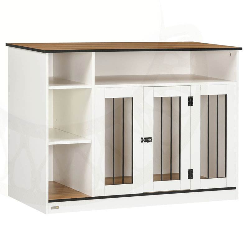 Versatile Dog Crate Furniture with Adjustable Shelf for Medium and Large Dogs