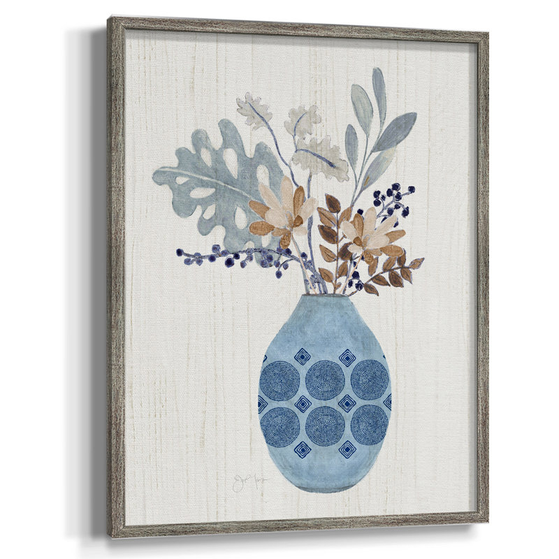 Boho Arrangement II, reproduction encadrée - bois massif 47609, H 11 po x l 9 po