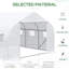 Walk-in Greenhouse 12 x 10 x 7, construction en acier galvanisé, blanc, avec porte grillagée pour la protection des plantes grand 12 pi x 10 pi 7 pi, acier, ventilation florissante