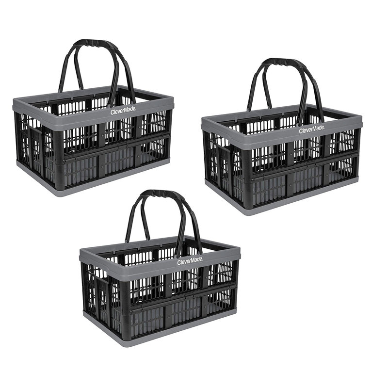 CleverMade Plastic Box, Black
