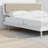 Benoni Wooden Bed With Taupe Cushion-107276659-107276663