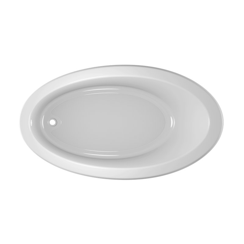 Signature 66" x 38" Drop In Soaking Bathtub, White