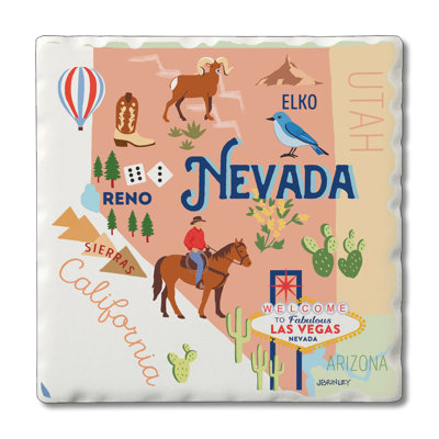 Ensemble de sous-verres 4 pièces Thirstystone Nevada