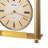 Roman Numeral Metal Quartz Movement / Crystal Tabletop Clock in Gold