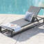 Chaise longue contemporaine en filet respirant pour profiter de l'extérieur - Style Cozy Lounging