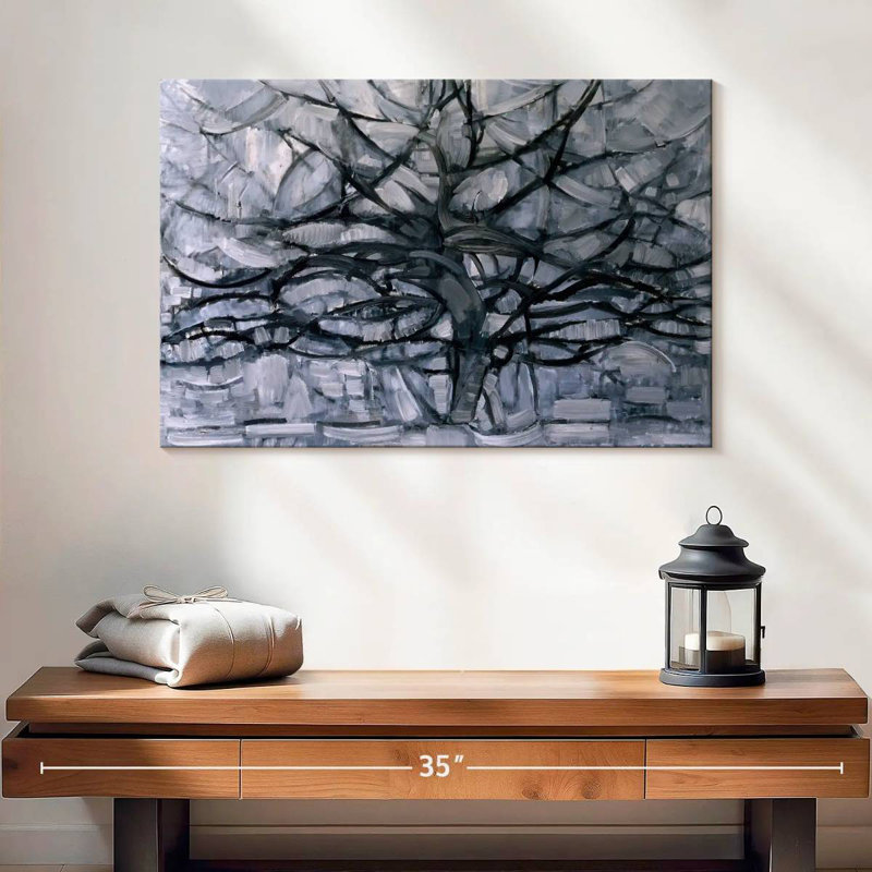 Arbre gris, H 16 po x l 24 po