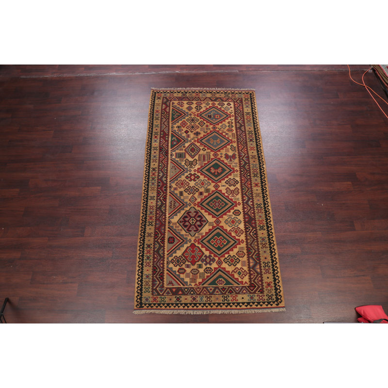 Tapis intérieur en laine 9 pi 8 po x 4 pi 1 po one-of-kind main-noué la new age