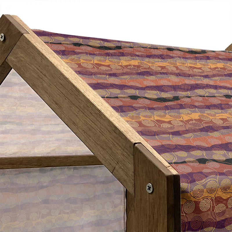Niche pour chien en bois, H 32,28 po x l 39,37 po x P 28,35 po