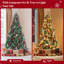 Lighted Artificial Fir Christmas Tree-1324653609