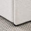 Structure de lit plateforme tapissier Queen Boucle, rangement, courbé