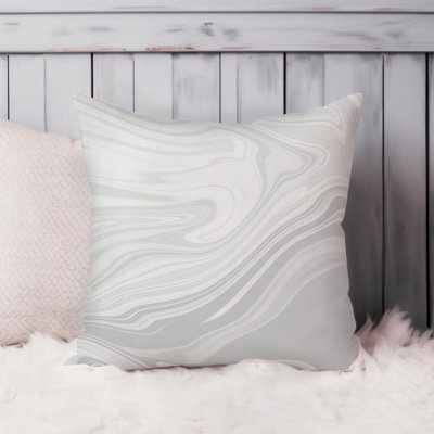 Abstract Marble Agate Geode Pattern XVII Modern Throw Pillow Cover