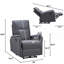 Fauteuil inclinable électrique avec port de charge USB, fauteuil inclinable simple-1721935398