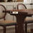 Nut-brown Rectangular Solid Wood Dining Table-1665755893