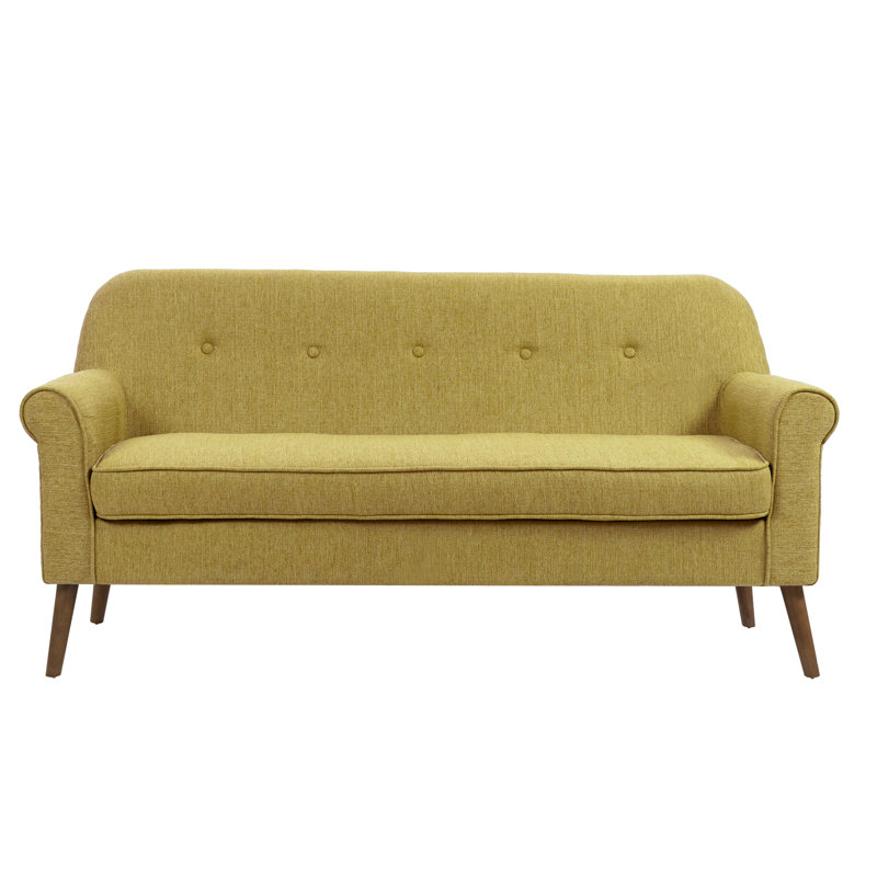 Dorita 67.3'' Wide Loveseat, Green Polyester Blend
