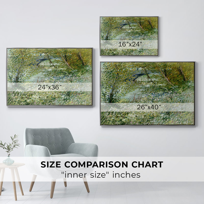 Paysage rétro-Lxxvi, H 27 po x l 41 po x P 2 po, Silver Floater Framed Canvas