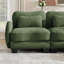 Canapé modulaire en chenille 70,8 po avec coussin et repose-pieds mobile-130916048