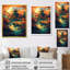 Coucher de soleil intense sur les montagnes d'Asie I - reproduction-88538306-88538311