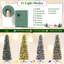 Arbre de Noël artificiel avec 6 lumières à DEL multicolores