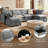 Brodrick 124.4" Sectional Modular Sofa-794611561