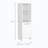 Eiffel Kitchen Pantry, 2 External Shelves, Single Door Cabinet, 2 Interior Shelves