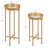 Jellico Mirrored Glass Tray Top End Table Set-445555517
