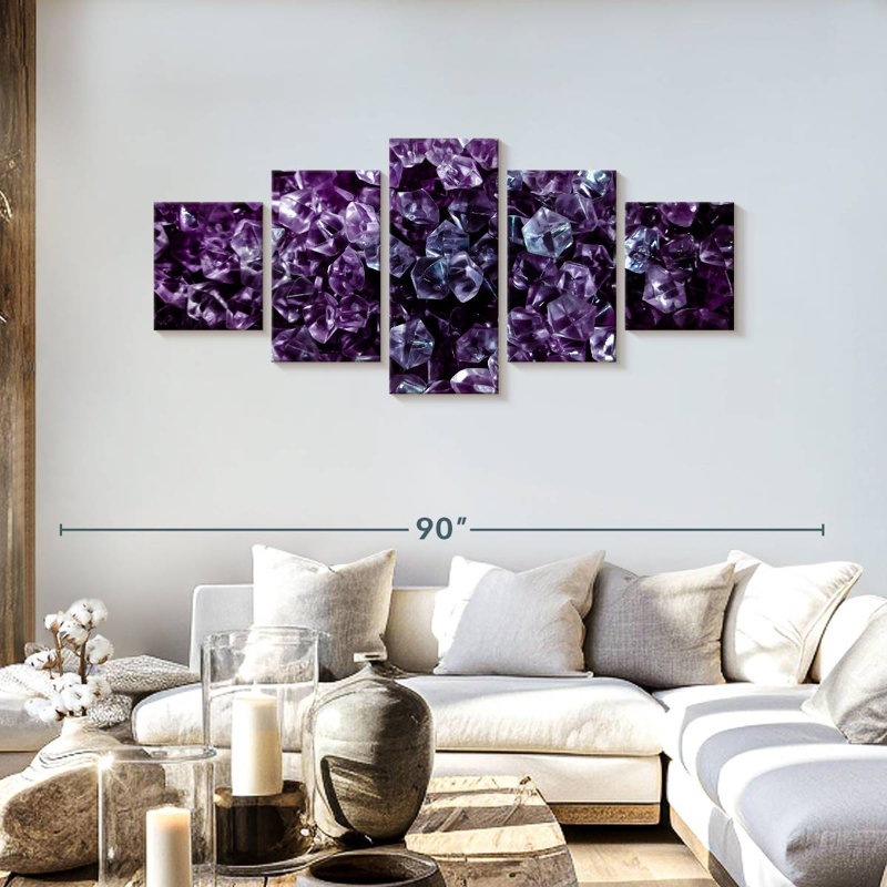 Plastique mauve, H 30 po x l 68 po