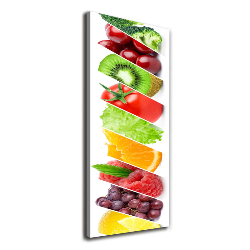Vegetables And Fruits - Wrapped Canvas Print