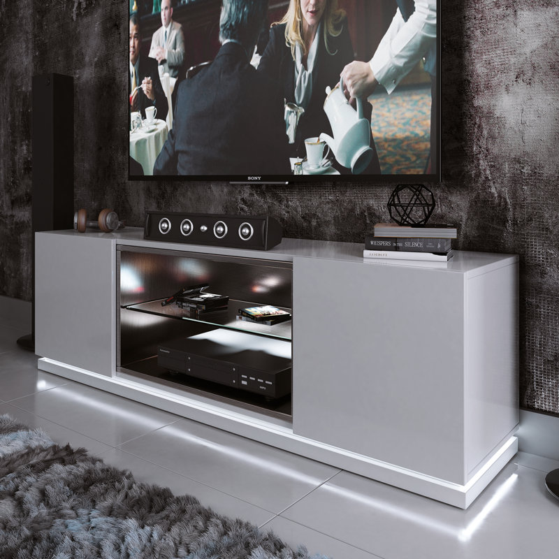 Meuble télé pour téléviseur de 78 po ou moins, Haute brillance