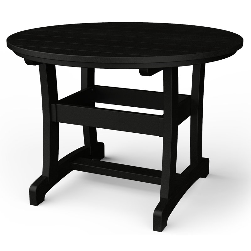Table de salle à manger Stella, H 42 po x l 42 po x P 42 po, Beige / noir