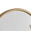 Miroir mural arqué en métal doré H 25,75 po