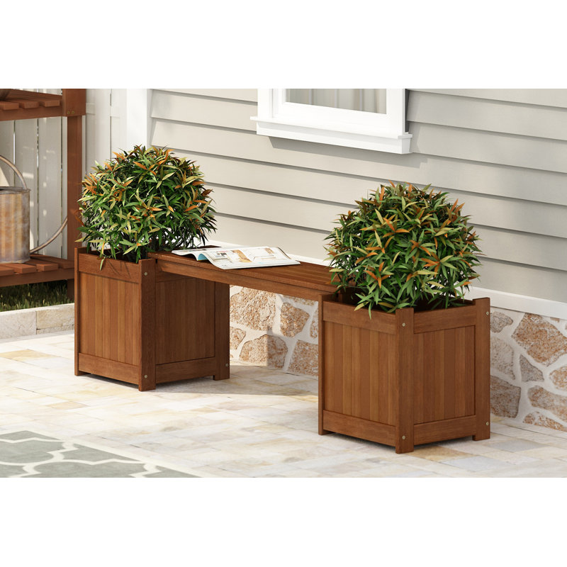 Arlen Raised Garden Bed, Brown