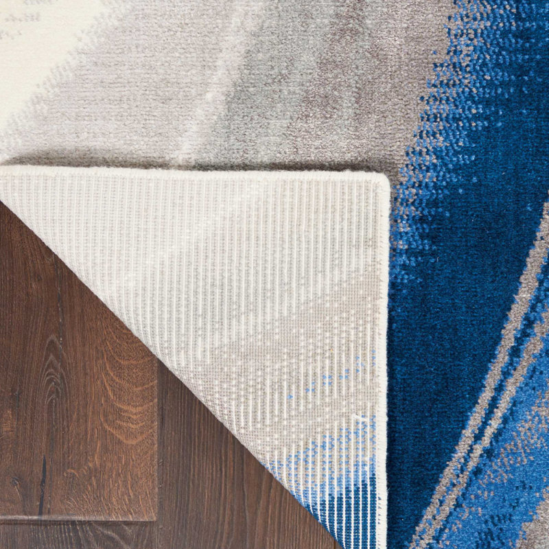 Haseltine Viscose Abstract Indoor Rug, Rectangle 12' x 15'