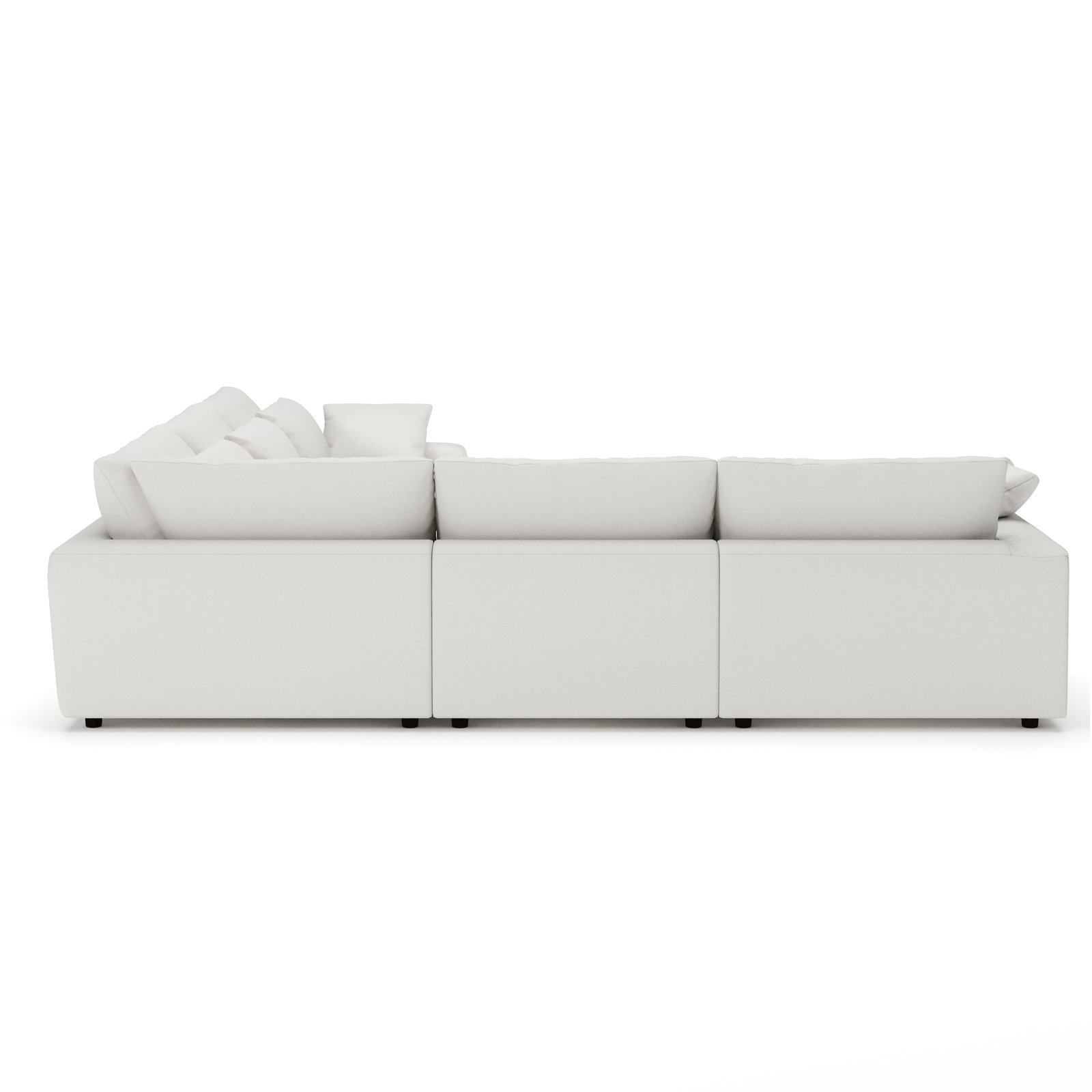 Remy Sectional, Macarena Beige Basketweave