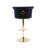 Swivel Upholstered Adjustable Height Counter Stool With Metal Base Set of 2-601589221