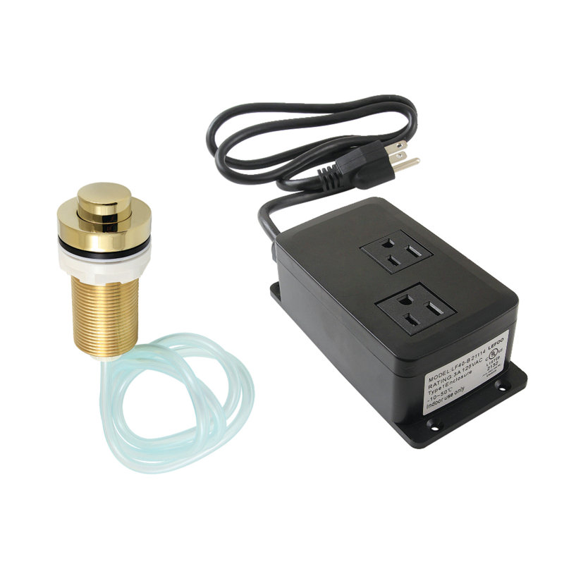 Kingston Brass Gourmetier Dual Outlet Garbage Disposal Air Switch Kit
