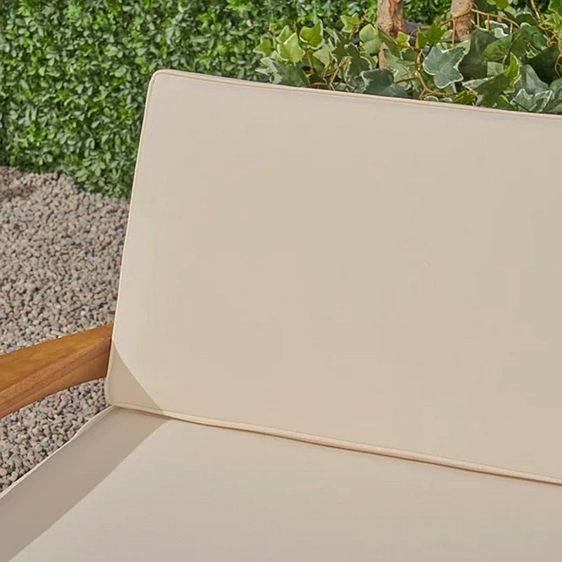 Ensemble de causeuse et de table basse d'extérieur, Beige