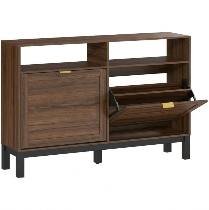 8 Pair Flip Down Shoe Storage