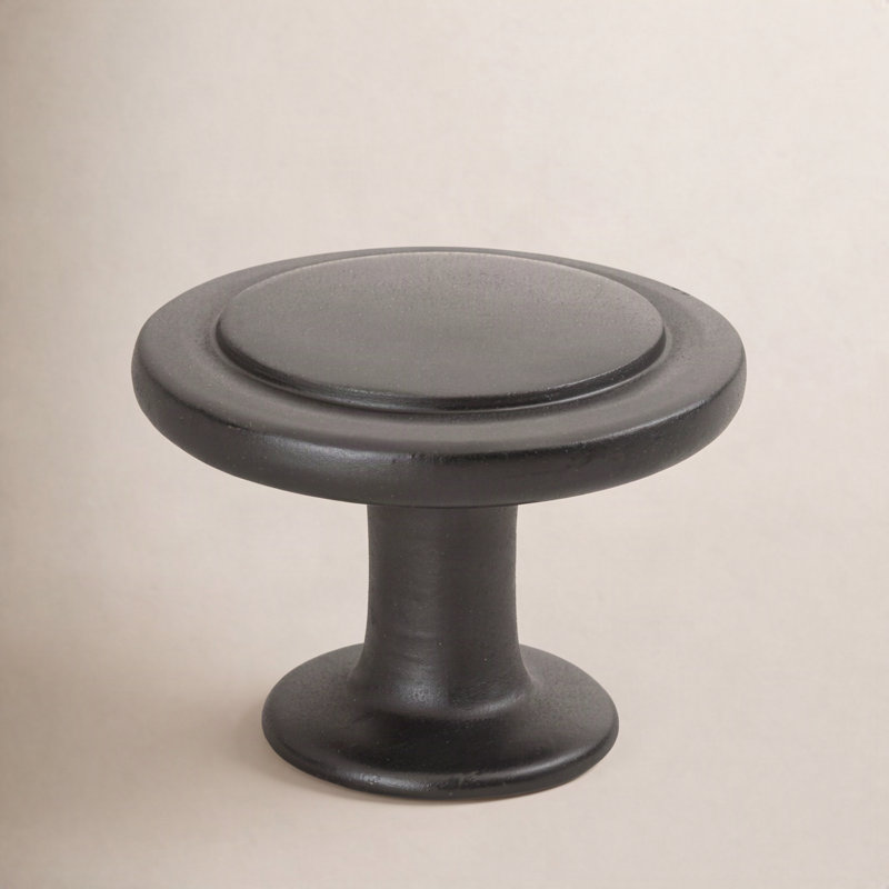 1 1/4" Diameter Mushroom Knob Multipack, Matte Black