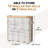 Toilet Paper Storage Baskets with Dual Flip Lids and Side Pocket, Bathroom Toilet Paper Organizer, Medium, Brown-123155078-123155080