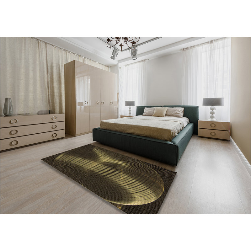 Performance Wool Abstract Indoor Rug, Rectangle 4' x 6'