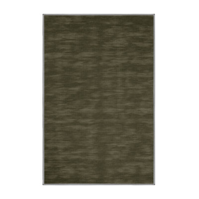 Tapis brun uni lavable à la machine