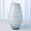 Cased Glass Grid Vase-Blue-57567990