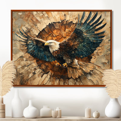 Gervin Eagle In A Forest Echoes Of Freedom III - Eagle Wall Art