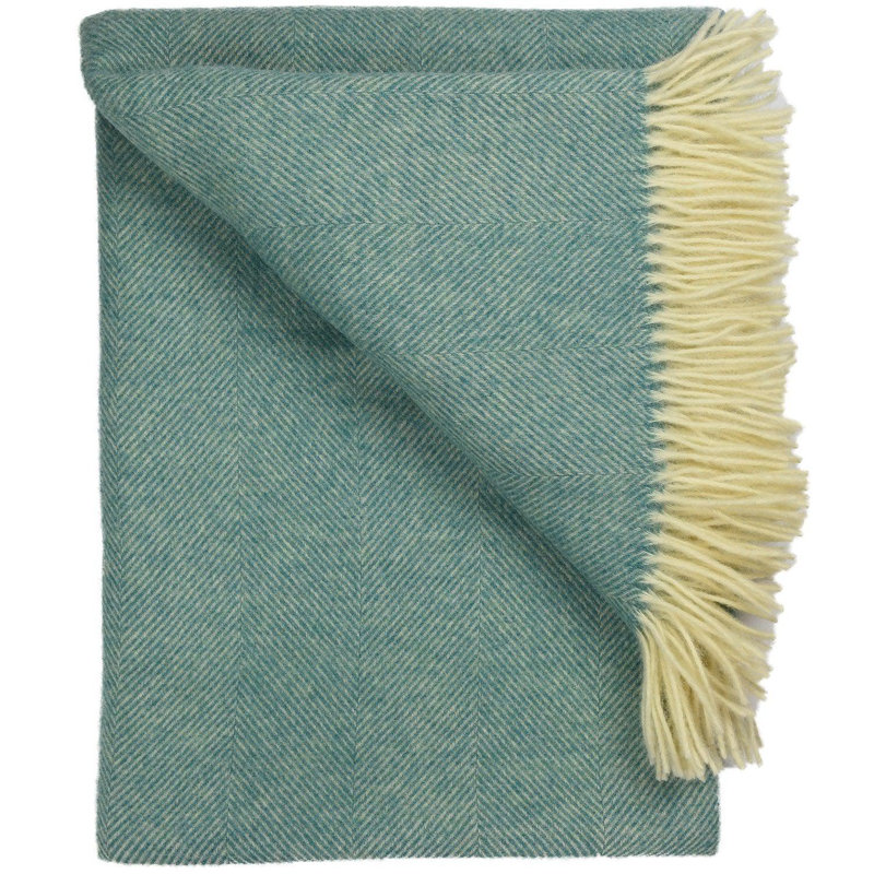 Jeté tissé en laine d'agneau Shetland, Verre de mer