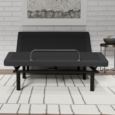Lit réglable à commande vocale pour grand lit avec ambiance zéro et DEL avec base de gravité préréglée