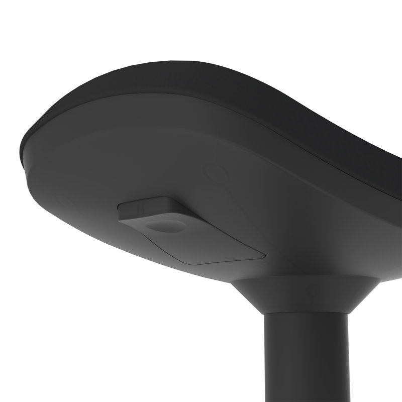 Black Adjustable-Height Saddle Seat Active Motion Stool