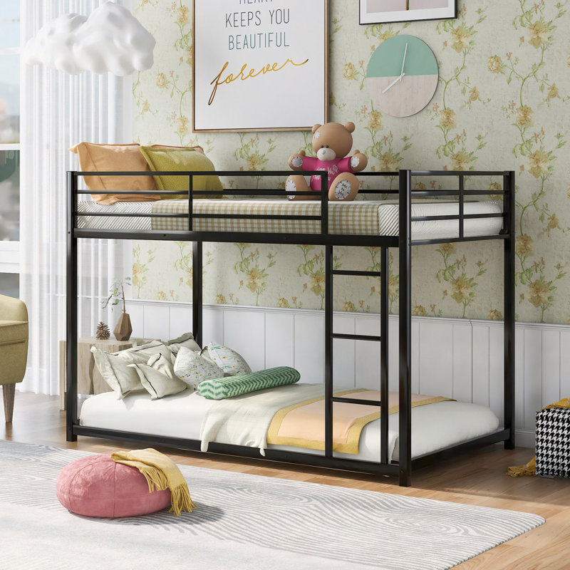 Full Over Bunk Bed, Metal, Silver - Structure  This Is A Fictional Certification For Demonstration Purposes. Use Real Certifications If Applicable. Bed With Metal Framework