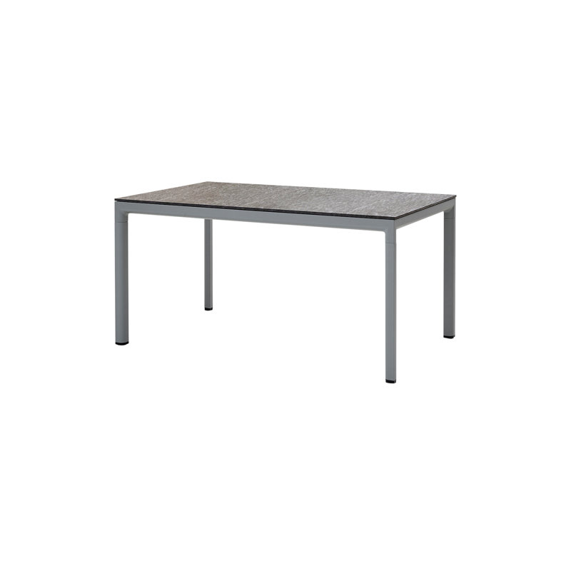 Drop Outdoor Dining Table, 39.4" W x 78.8" L x 29" H, Light Gray, Fossil Gray